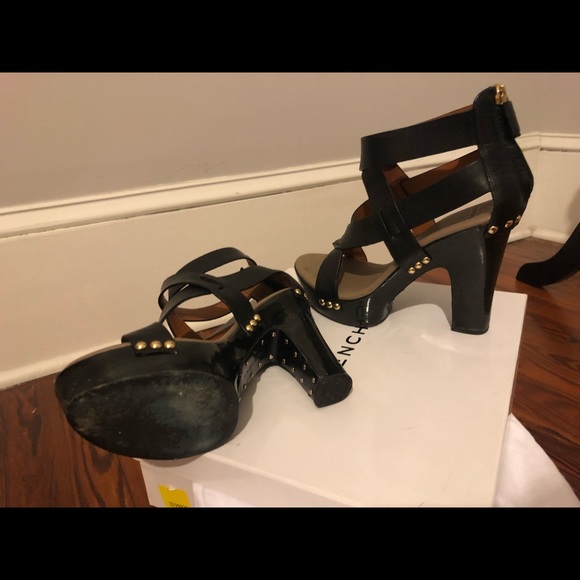 Givenchy Black Stud Embellished Platform Sandals - Picture 3 of 6